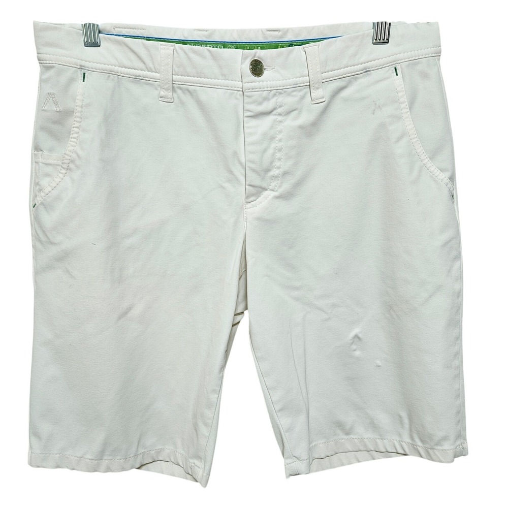 Alberto Earnie Golf 3XDRY Cooler Shorts Pickelball Regular Fit Size 48 34W White